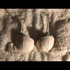 Victoria’s Secret Pink White Lace Balconette Bra